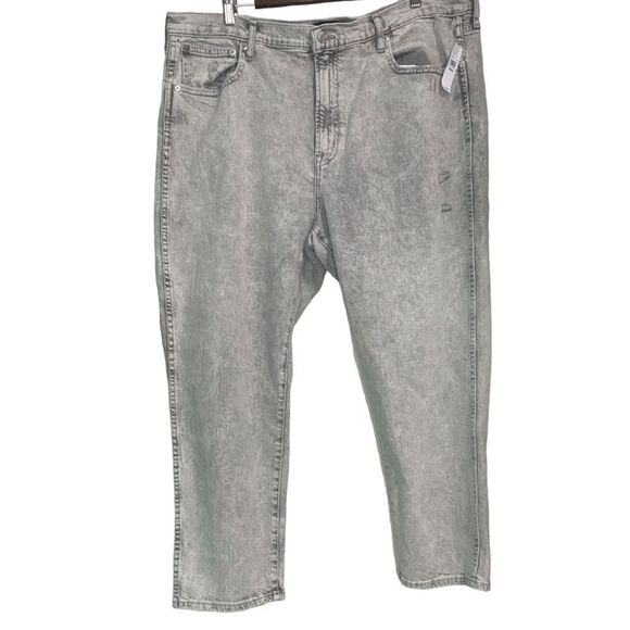 GAP Factory Denim High Rise Vintage Slim Grey Destruction Plus Size 20/35 Short - Picture 3 of 13
